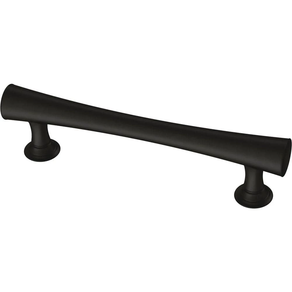 Liberty Drum 3-3/4 in. (96 mm) Center-to-Center Matte Black Cabinet Pull (10-Pack)