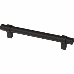 Liberty Essentials Wrapped Bar 5-1/16 in. (128 mm) Matte Black Cabinet Drawer Pull (24-Pack)