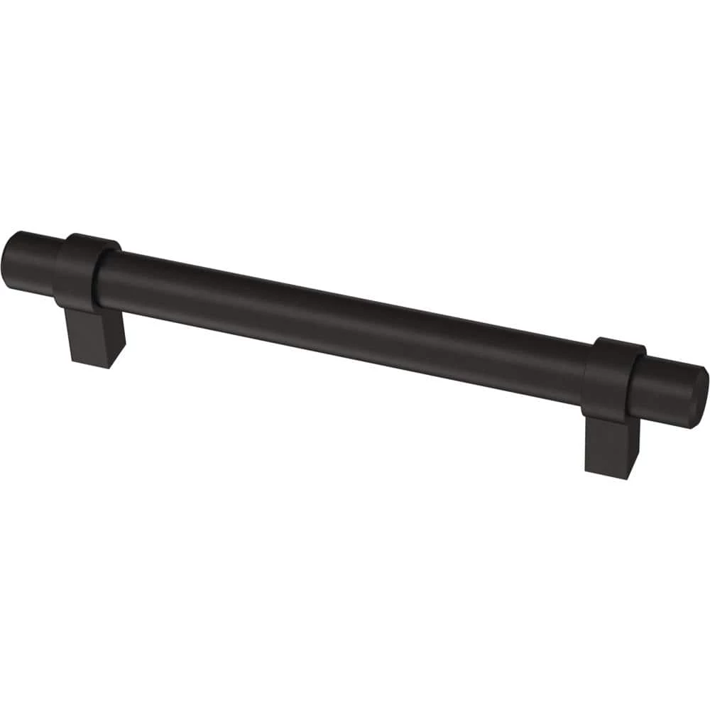 Liberty Essentials Wrapped Bar 5-1/16 in. (128 mm) Matte Black Cabinet Drawer Pull (24-Pack)