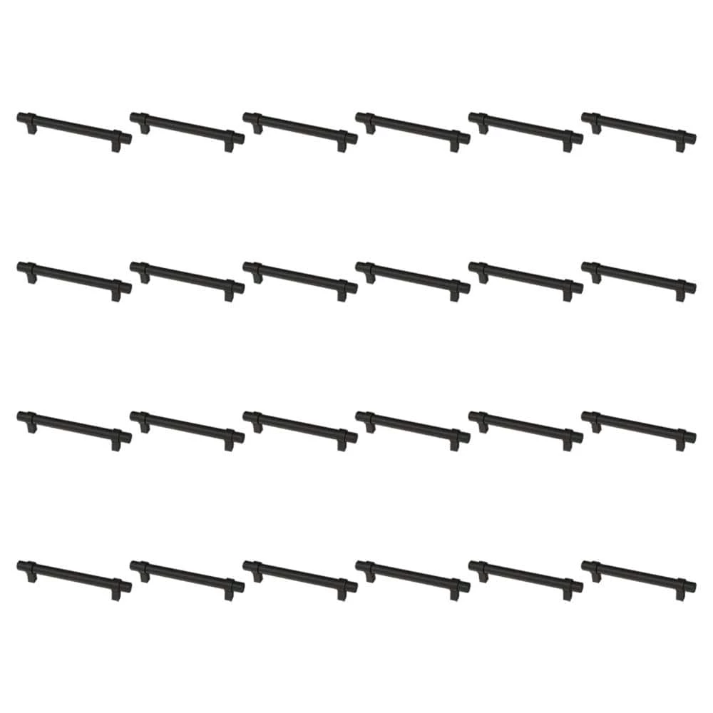 Liberty Essentials Wrapped Bar 5-1/16 in. (128 mm) Matte Black Cabinet Drawer Pull (24-Pack) - Image 4