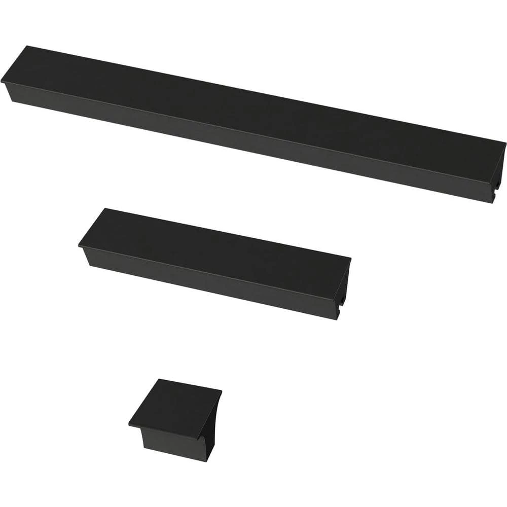 Liberty Inclination 1 in. to 4 in. (25 mm to 102 mm) Matte Black Adjustable Drawer Pull - Image 9