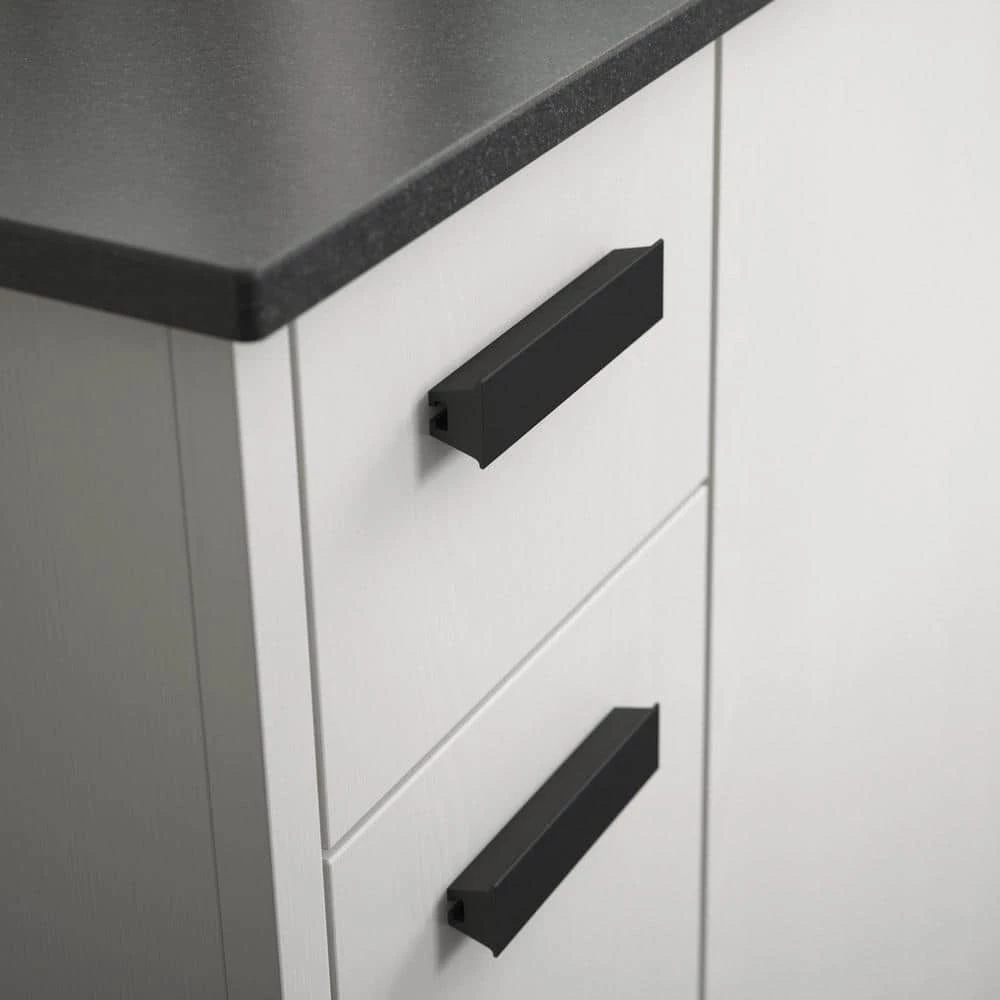 Liberty Inclination 1 in. to 4 in. (25 mm to 102 mm) Matte Black Adjustable Drawer Pull - Image 2