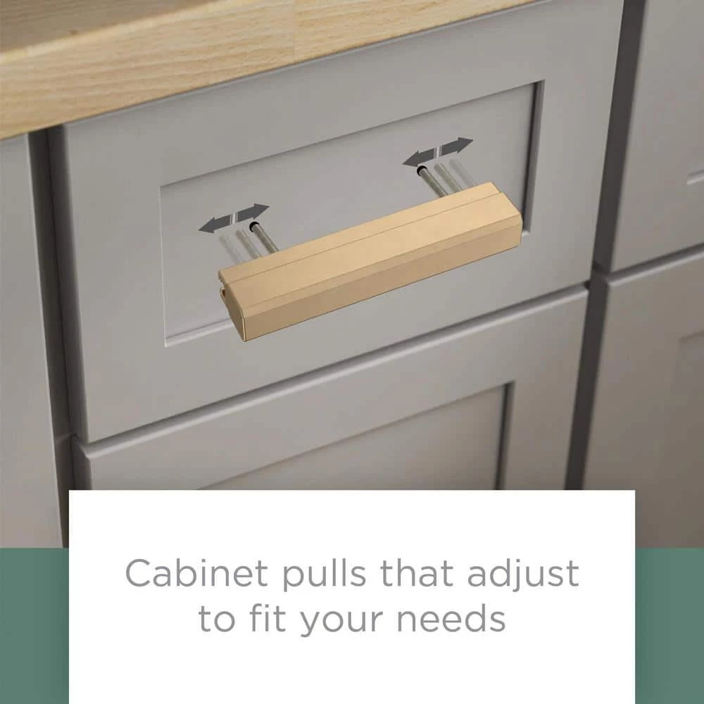 Liberty Inclination 1 in. to 4 in. (25 mm to 102 mm) Satin Nickel Adjustable Drawer Pull - Image 4