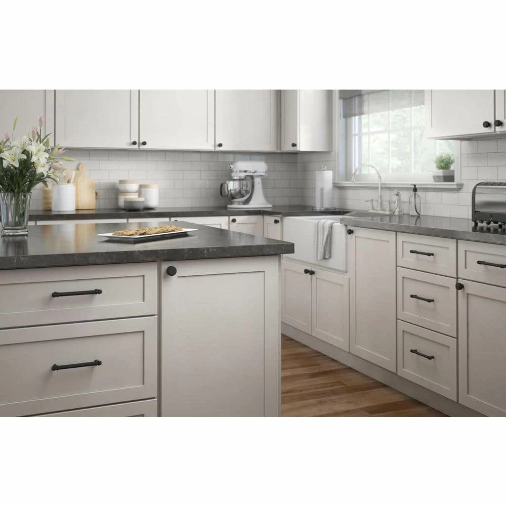 Liberty Classic Ringed 5-1/16 in. (128 mm) Matte Black Drawer Pull - Image 4