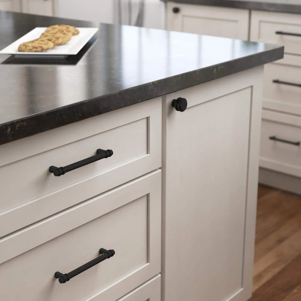 Liberty Classic Ringed 5-1/16 in. (128 mm) Matte Black Drawer Pull - Image 2