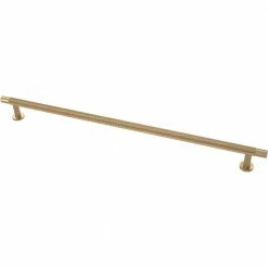 Liberty Knurled 12 in. (305 mm) Champagne Bronze Round Cabinet Drawer Bar Pull