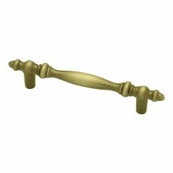 Liberty 3 in. (76 mm) Center-to-Center Antique Brass Decorative Drawer Pull
