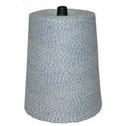 T.W. Evans Cordage 4-Ply 9600 ft. 2 lb. Twine Cone in Variegated Blue and White