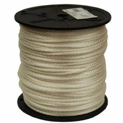 T.W. Evans Cordage #4 - 1/8 in. Solid Braid Nylon Rope 250 ft. Spool