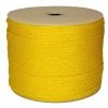 T.W. Evans Cordage 1/4 in. x 1000 ft. Hollow Braid Polypro Rope in Yellow