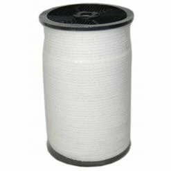 T.W. Evans Cordage 1/4 in. x 1000 ft. Hollow Braid Polypro Rope in White