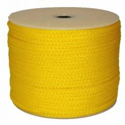 T.W. Evans Cordage 5/16 in. x 500 ft. Hollow Braid Polypro Rope in Yellow